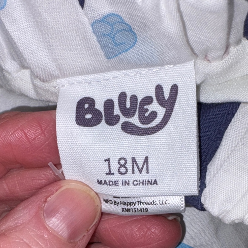 Bluey Americana July 4 Star Print Matching skort and top Set nwt 18m - Picture 8 of 11